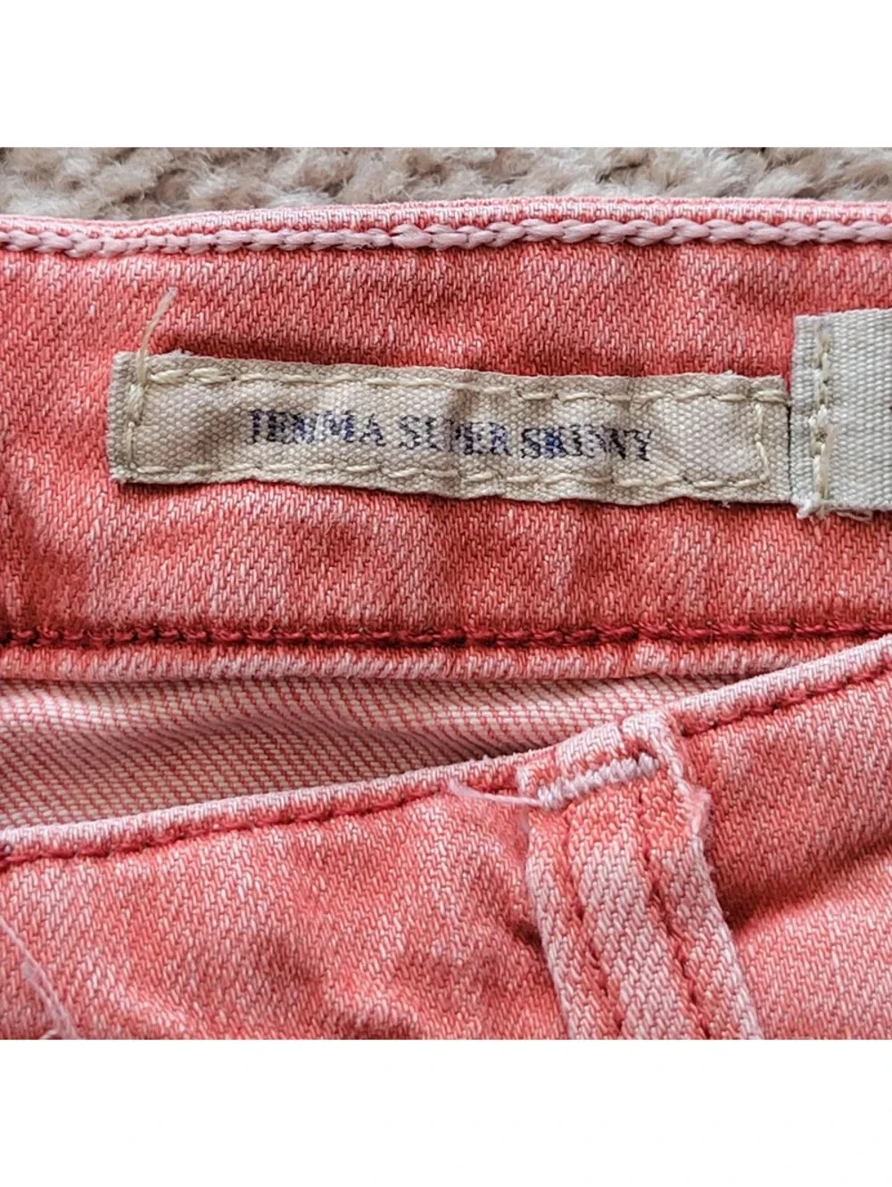 POLO Ralph Lauren Jemma Super Skinny Jeans Girls 14 Reddish Pink Stretch Denim